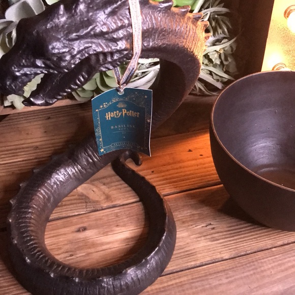 Pottery Barn Harry Potter and the Chamber of Secrets Basilisk Candy Bowl 🐍🍬 - Picture 3 of 16